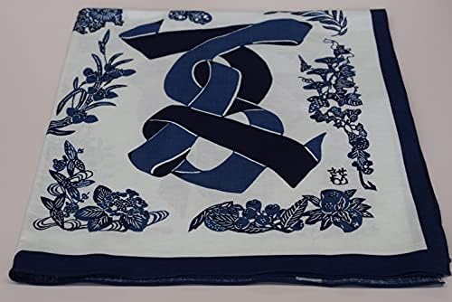 Амбалажна салфетка от японската памучен плат Furoshiki дължина 70 см, с традиционен дизайн, японски подаръци, сувенири за мъже
