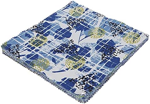 Предварително изрежете 10-инчов комплект от памучен плат с принтом в азиатската тематика Soimoi, квадрати за капитониране, определени за чар, мозайка шиене със собстве