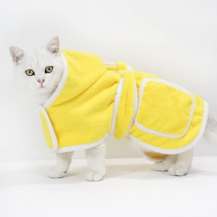 LEPSJGC Кърпи за баня за домашни любимци, Впитывающий ръкави за Кучета, Быстросохнущий Бански костюм от най-добрите влакна, Гъба за котки (Цвят: бял-Динозавър Doodle4, Разм?