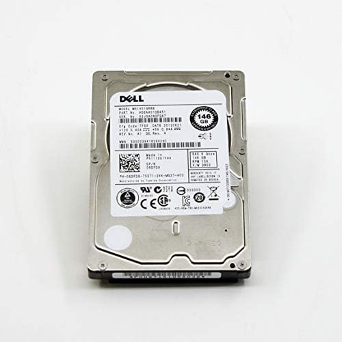 2,5-Инчови SAS-диск Dell | 6DFD8 | 146GB 15K RPM (certified възстановени)