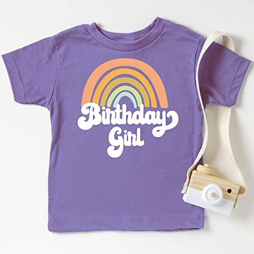 Ретро Преливащи Именинницы Цветни Ризи за бебета и малки деца, Роклите за Момичета за Рожден Ден