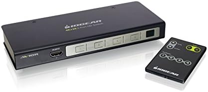 4-портов суич IOGEAR HDMI - 4K при 30 Hz - 4 входа x 1 изход - включване на звук във формат True HD и DTS HD - Автоматично