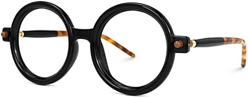 Zeelool Реколта Дебели Кръгли Рамки за Очила за Жени и Мъже с безрецептурными Прозрачни лещи Enver ZJGX633614