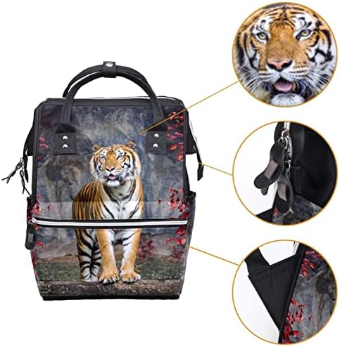 Пътен Раница GUEROTKR, Чанта За Памперси, Рюкзачные Чанти за памперси с шарени тигровых червени листа