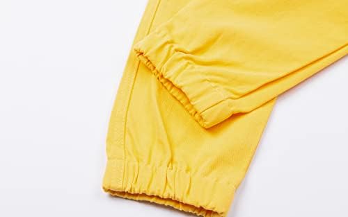 Панталони-карго за бягане Mud Kingdom Boys с Еластична лента и Обръч В Открито от плат с джобове