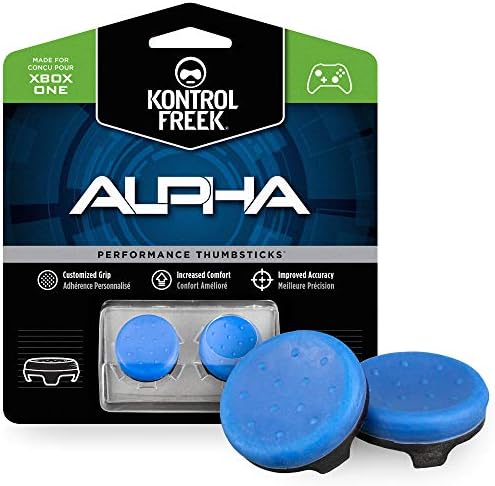 Контролер KontrolFreek Alpha за Xbox One | Високопроизводителни Джойстици | 2 Ниски Вдлъбнати | Зелено (Черен)