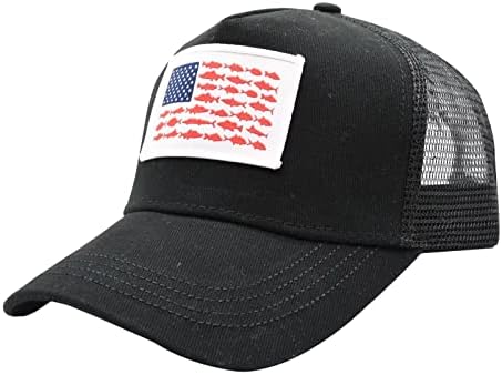 ZelkaWang Бродирана шапка с Флага на сащ, Бейзболна Шапка ДОЛАРА, Шапката е на шофьор на камион в САЩ за Мъже, Жени, Юноши, Патриотическая шапка за татко, Американска шапк
