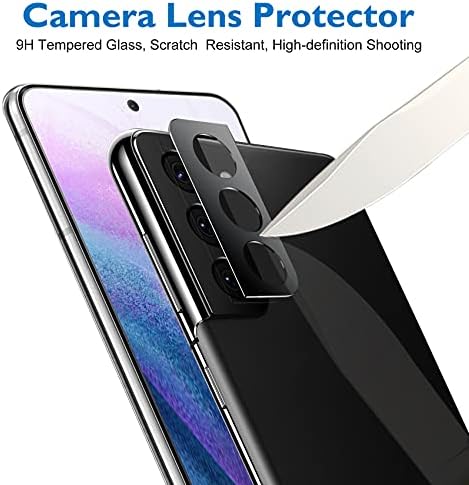 Mothca [2 + 2] Защитно фолио за Samsung Galaxy S21 FE 5G 6,4 инча [Не за S21 / Plus / Ultra] Антишпионская PET-фолио + Защита на обектива