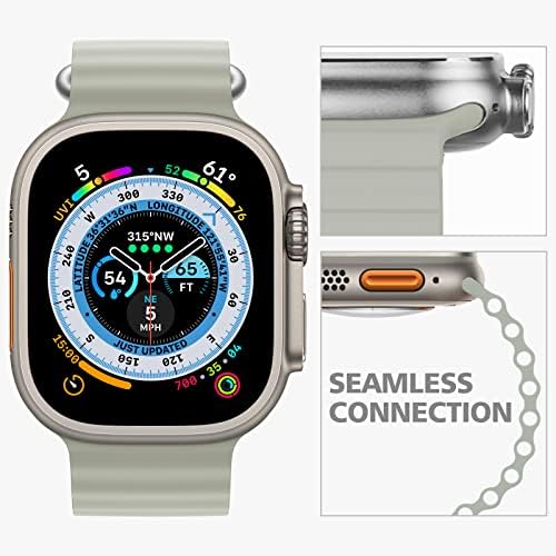 4 Опаковки ремъците Океан, съвместими с Apple Watch Ultra Band 49 мм 45 мм 44 мм 42 мм 38 мм 40 мм 41 мм, регулиране на цвят gold
