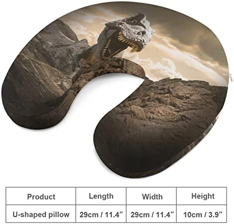 Възглавница за пътуване Динозавър на Скалата, Възглавница За Подкрепа на Главата и врата, въздушна Възглавница с ефект на