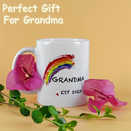Кафеена чаша QDCFY Grandma EST 2023, Бабушкина чаша, Подаръци за баба, Подаръци за Деня на майката, за баба, най-Добрите бабини подаръци от внуците си, Бабини Подаръци за рожде?