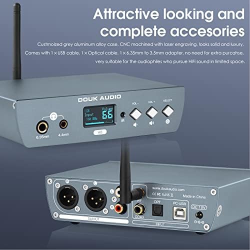 Hi-Fi S/PDIF и USB DAC Предусилвател Bluetooth Приемник D/A Аудио Конвертор, Усилвател за Слушалки