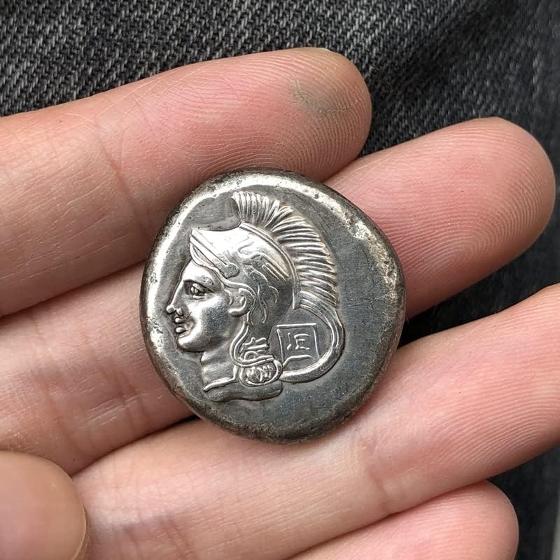 Гръцките Монети, Месинг Със Сребърно Покритие Старинни Занаяти Чуждестранни Възпоменателни Монети Неправилен Размер Тип На 70