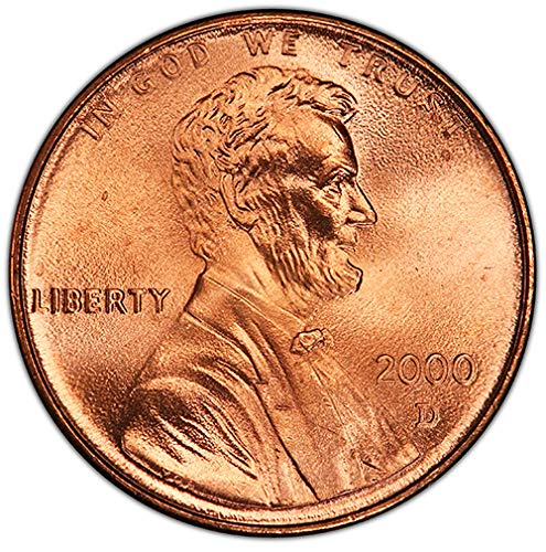 2000 P & D BU Lincoln Memorial Cent Choice Необращенный Монетен двор на САЩ, Комплект от 2 монети