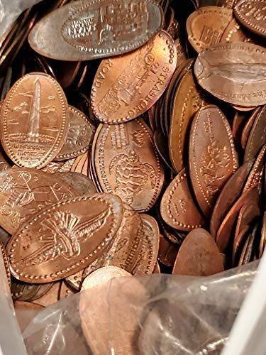 Продълговати издължена пени - Група от 10 монети - Смесени места и събития - Сувенирни монети (1в) - В обращение