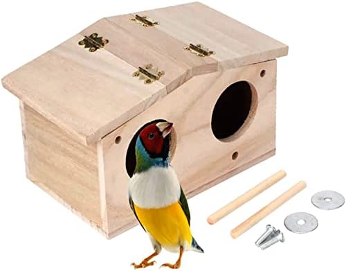 Къщичка за Икквальных Папагали, Кутия за Отглеждане на птици, Дървени Птичи Къща, Кутия За Отглеждане на домашни Папагали, Лесна