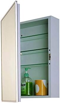 Огледален Шкаф за лекарства Ketcham 174-HCSM - 18 W x 24 H Достъпна серия, инсталирани на площ от ярко Отожженной неръждаема стомана в рамка