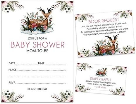 Набор от Inkdotpot от 30 Покани на парти в чест на раждането на дете с животните от Джунглата - Билети за томбола памперси и Картички със запитвания