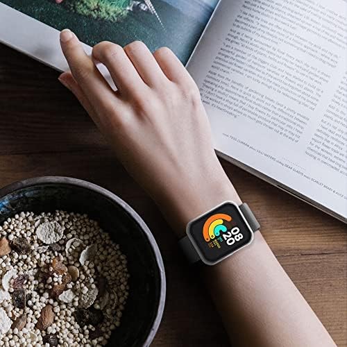 Калъф kwmobile, съвместим с Xiaomi Mi Watch Lite /Redmi Watch (комплект от 2-х) - Закалено стъкло с пластмасова рамка, по - Прозрачен