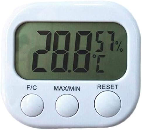 WXYNHHD Стаен Термометър - машина за висока точност Влагомер Стаен Термометър (8,5 * 7,5 cm) Бял