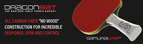 Ракета за тенис на маса DRAGONBAT - Изцяло от въглеродни влакна без дърво - Подобри играта си с допълнително завъртане и контрол