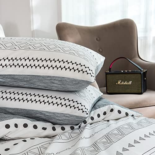 Набор от пододеяльников за пуховых одеяла MUKKA от памук в стил Бохо, комплект от 3 теми, комплект спално бельо в стил на Ацтеките, Геометрични Селска къща, Одеяло и кал