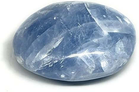 99,2 грама, с 2.4 x 1,9 x 1 Синята Кальцитовый Палмова камък, под формата на Бисквита от мадагаскарского камъни, за лечебни Рейки,