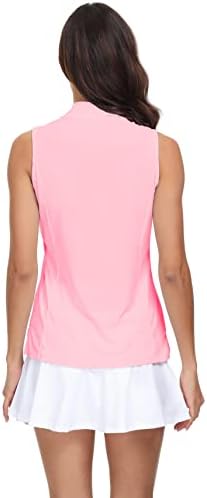 TrendiMax Женска Риза за Голф от 2 теми с V Образно деколте, бързо съхнещи Поло блузи, Спортни Тенис Спортни Потници за Жени