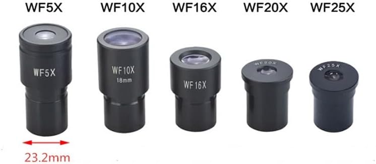 Комплект аксесоари за микроскоп за Възрастни Широкоъгълен Окуляр Микроскоп WF5X WF10X WF16X WF20X WF25X Интерфейс 23,2 мм-Големи