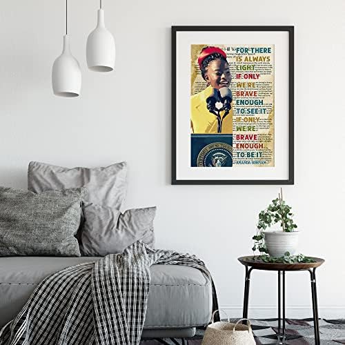 TINGTING Пълно Стихотворение Мотивационен Плакат Творчески Естетически Плакат за Хола Декорация на Дома в Спалнята 12x18 инча (30x45 см) Lwebecn