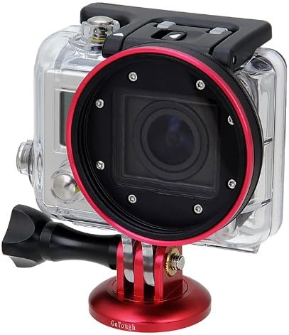 Адаптер за статив камера Fotodiox GoTough с Червен Алуминий с Метален за монтиране на стативи за камери GoPro HD Hero2, Hero3, Hero3 + и Hero4
