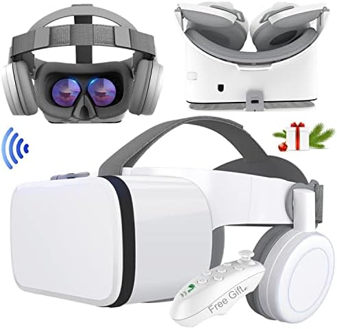 Слушалки виртуална реалност, Слушалки виртуална реалност с контролер и Слушалки за деца и възрастни, които Играят на 3D Игра филм, Универсален Комплект Очила за Вир?
