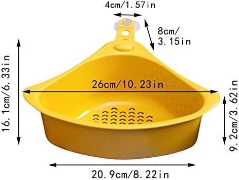 BLMIEDE Кухненски Сливная кошница за мивка, стойка за източване, кошница за мивка във формата на лебед, Кухненски Триъгълна Кошница за тоалетна
