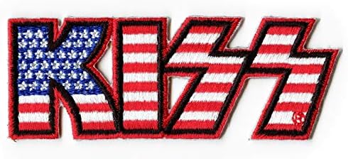 Нашивка с логото на C&D Мечтател Kiss с флага на сащ, за Боядисана