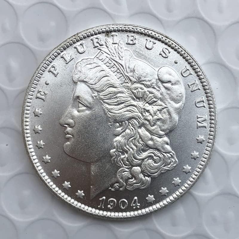 1904P Версия на Американската монети Морган Сребърен долар Месинг със сребърно покритие Старинни Занаяти Чуждестранни Възпоменателни