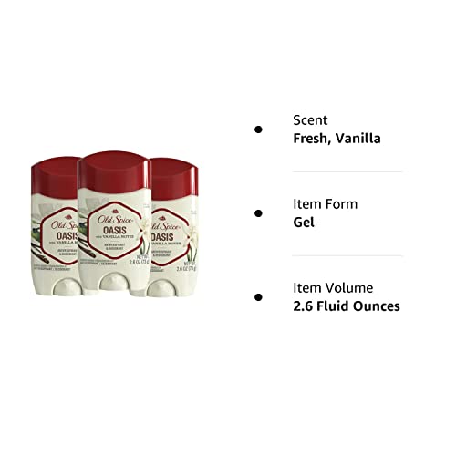 Дезодорант-Антиперспиранти Old Spice Оазис с нотки на ванилия 2,6 грама (опаковка от 3 броя)