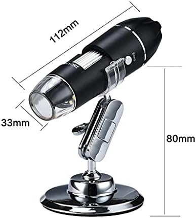 GGEBF Регулируема 1600X 3 в 1 USB Цифров Микроскоп Type-C Електронен Микроскоп, Камера за 8 Led Лупа, с увеличение (Цвят: D, Размер: 500X)