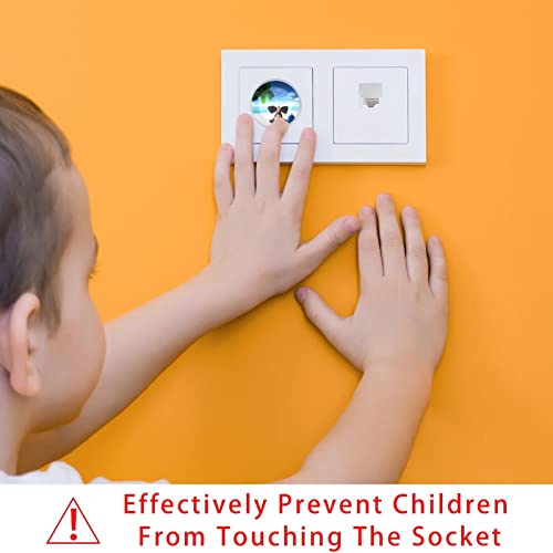 Капачки за контакти LAIYUHUA За защита от деца на 24 опаковка Устойчива на електрическа вилици | Пластмасови Капачки За контакти за безопасност на деца | Лесна инсталаци