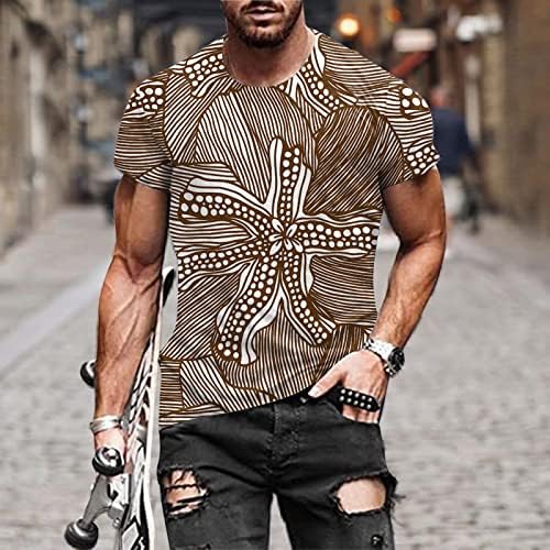 XXBR Мъжки солдатские тениски с къс ръкав и 3D принтом на Ацтеките в стил Бохо, Лятна Реколта тениски с кръгло деколте, Ежедневни Тениски