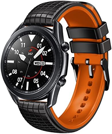 Силиконови въжета за часовника 22 мм за Samsung Gear S3 Frontier/Gear S3 Classic, Быстросъемный Гумена каишка за часовник с Мрежесто модел за мъже и жени, за Galaxy Watch 46 мм/Watch 3 45 мм