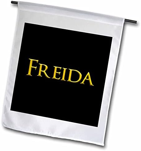 3дРоза Фройд - често срещано детско име за момичета в САЩ. Жълто на черно амулет - Знамена (fl-362759-2)