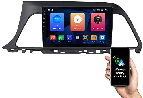 Автомобилна стерео ASURE 9in за Sonata 2015 2017,4-ядрен 2G + 32G Android в тире на GPS Навигация Главното устройство с wi-fi Carplay,