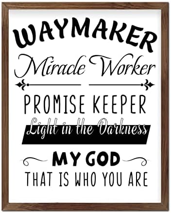 Стенни Знак в Дървена Рамка Waymaker Чудотворец е Знак на Пазител на Обещания Християнска Вдъхновяваща Цитат Подвесное Изкуство