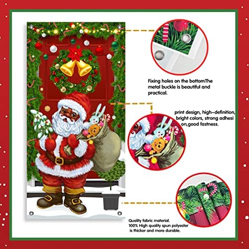 Коледна рамка, която да капак, Черни украса, Дядо Коледа, Банер С Коледа, Фон, Декор, Коледни Звънчета, Дърво, Ретро Стенен
