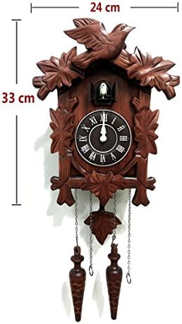 Старинни Стенни Часовници Rylai От дърво са Ръчно изработени с Кукувица-N. ДИМ. 13x9,5 инча