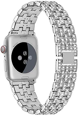 Dsytom Bing Band Съвместим с Apple Watch Band 38 мм 40 мм 41 мм, Бижутериен Взаимозаменяеми Метална гривна за iWatch Band