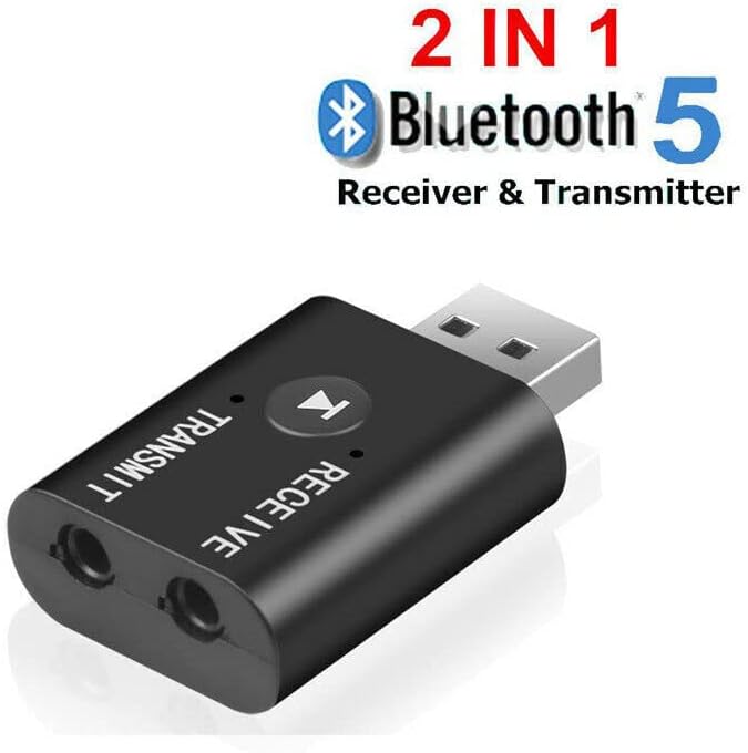 MOOKEENONE 1 * TR6 Bluetooth 5,0 Приемник Предавател, Мини USB Bluetooth Предавател, Приемник, 3.5 мм AUX Аудио Адаптер Ключ за PC TV