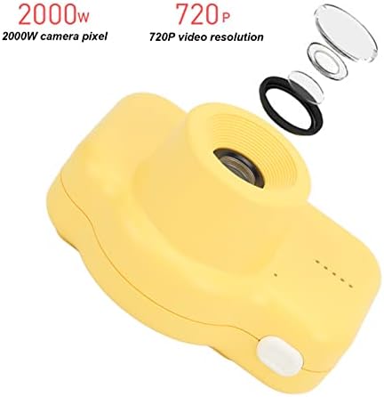 Детски мини камера Jopwkuin, по-лесен за употреба Цифров детска камера 720P с 2,0-инчов IPS-екран за деца (Жълта патица)