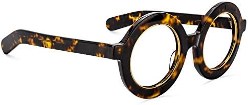Zeelool Ретро Дебели Кръгли Очила с Блокиране на Синя Светлина за Жените И Мъжете Calhoun ZOA01776