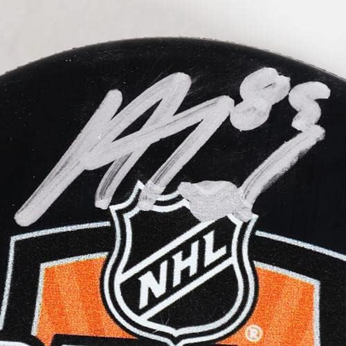 Алекс Облаците подписа Хокей шайба Golden Knights – COA Fanatics - за Миене на НХЛ с автограф
